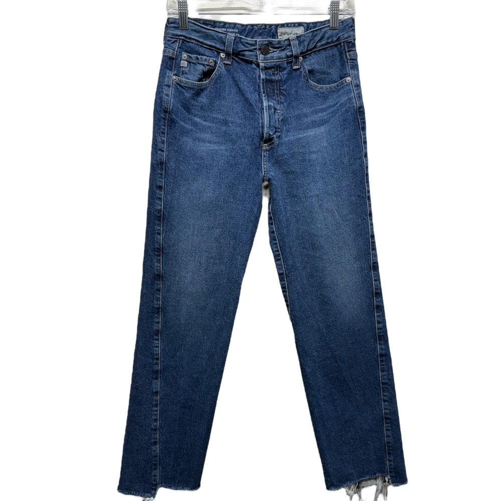 AG Adriano Goldschmied Jean Women 28R Alexxis High Rise Vintage Straight Raw Hem